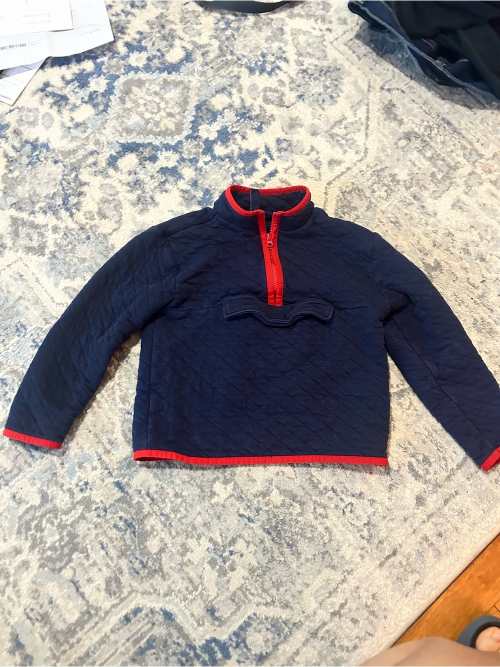 Janie & And Jack Kids Youth 5 Blue Red Pullover Shirt Top